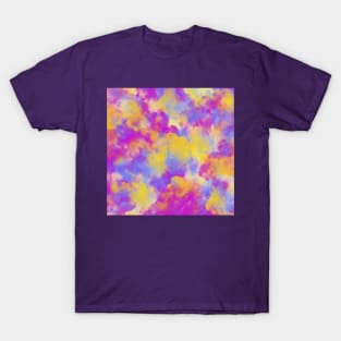 Candy Colored Clouds Abstract More Contrast T-Shirt